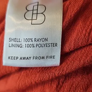 NWT Baltic Born Burnt Orange Maxi Flowy Vheck Dress Short Sleeve Sz 6 thumbnail 9