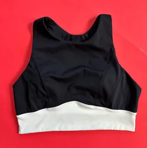 ANTONIO MELANI Black & White Padded Sports Bra thumbnail 1