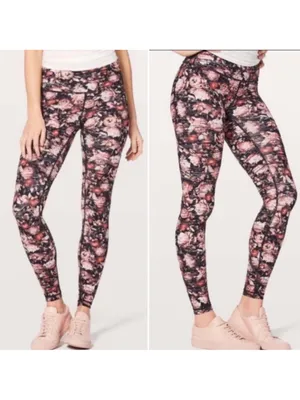 $128 Lululemon Wunder Under Hi-Rise Tight *Nulux Peony Multi 8 thumbnail 5