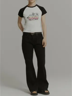 Uniqlo Bootcut Jeans NWT Black 24inch thumbnail 2