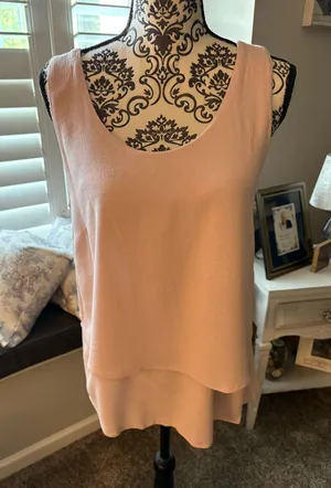 Coco and Carmen size small/medium dusty pink sleeveless tunic top thumbnail 1