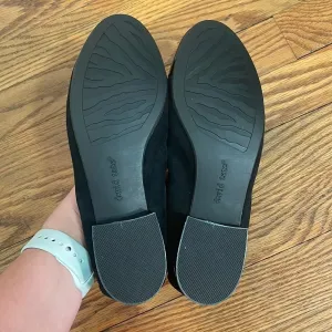 NWOB David Tate Nicole Cap Toe‎ Flat Black Suede Patient Leather size 5.5M thumbnail 5