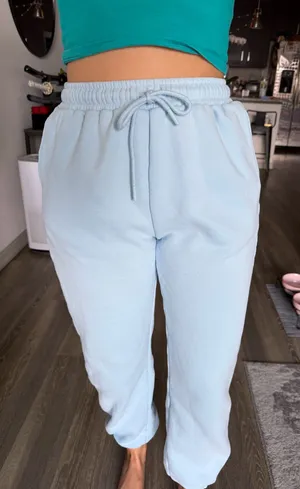 Amazon sky blue sweatpants thumbnail 1