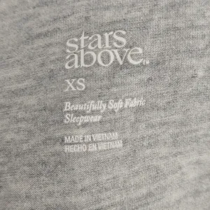Stars Above Women's Gray Cloud Knit Pajama Top Shorts Set Xsmall thumbnail 4