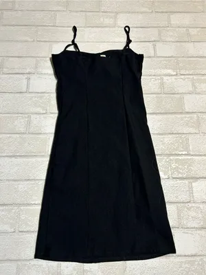 Garage Classic Black Spaghetti-Strap Bodycon Dress thumbnail 2