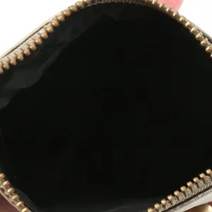 Marc Jacobs Soft Pebble Leather Platinum Colored Zip Top Coin Purse Wallet thumbnail 5