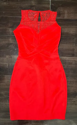 Guess Lace Red Dress Size 2 thumbnail 1