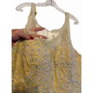 Let's Gold Jeweled Tulle Homecoming Dress - Size 3XL thumbnail 13