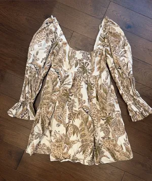 Anthropologie Pilcro Square-Neck Corduroy Babydoll Mini Dress XS - C59-023 thumbnail 1