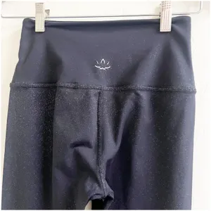 Beyond Yoga High Waisted Metallic Sparkle Leggings Black Women's Size Small thumbnail 4