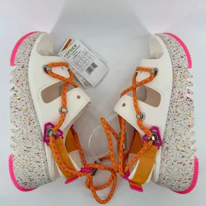 Crocs Hiker Xscape Festival Sandals Chalk White Women 8/Men 6 Colorful Platform thumbnail 8