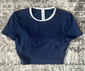 Lululemon Tight-Fit Cropped Shelf-Bra T-Shirt *Medium Support, B/C Cup thumbnail 1