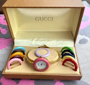 Dressy GUCCI interchangeable bezel watch set ❤️‍🔥❤️‍🔥❤️‍🔥 thumbnail 1