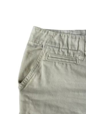 Venus women's khaki colored flat front chino shorts with pockets size 4 thumbnail 5