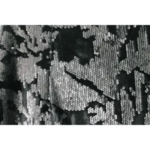 Romeo and Juliet Couture Black Velvet Sequin Skirt Pencil Straight Size MED thumbnail 7