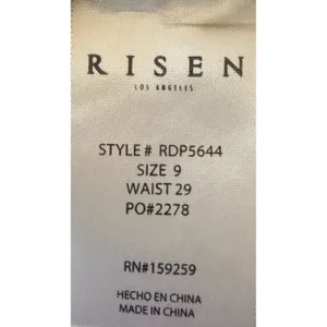 Risen Womens Pants High Rise Cargo Roll Up Slim‎ Straight Leg RDP5644 Tan 9/29 thumbnail 9