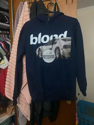 White Ferrari hoodie Blue thumbnail 1