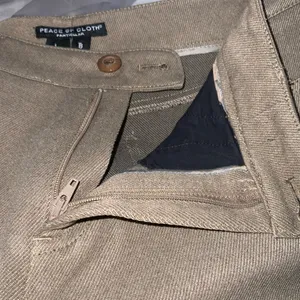 Peace Of Cloth NYC Khaki Stretchy High Rise Slim Straight Leg Pants 8 thumbnail 6