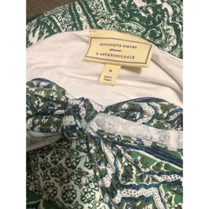Moulinette Soeurs Green Paisley Tie Front Maxi Dress Brisbane Size M thumbnail 9