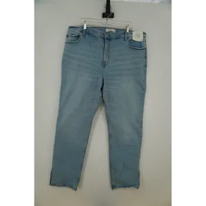 Abercrombie & Fitch The 90s Straight Ultra High Rise JeansLight Wash Blue 35 20R thumbnail 7