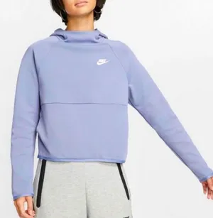 Nike Sportswear Tech Fleece Hoodie Purple Sz Medium Cropped thumbnail 1
