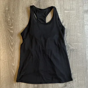Lululemon 6‎ Pushing Limits Black Racerback Workout Lounge Yoga Casual Tank Top thumbnail 3