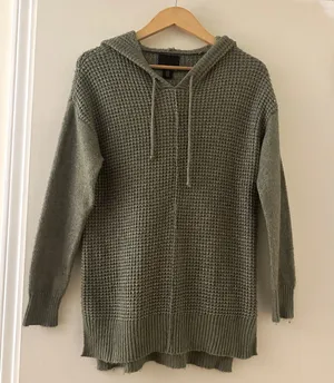 Knit Hoodie Sz M thumbnail 1