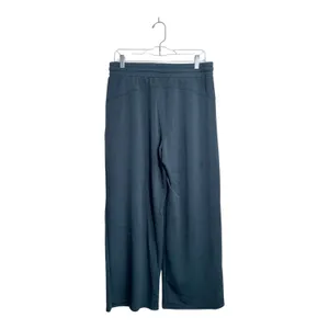 Maurices Scuba Knit Wide Leg Sweatpants Dark Blue Green High Rise thumbnail 6