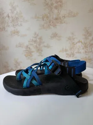 Chacos Z2 Blue and Black Multi-Strap Vibram Sandals Outdoor Gorpcore Size 8 US thumbnail 2