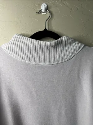 Aerie Down To Earth Cozy Lilac Mock Neck Oversized Sweatshirt Pullover thumbnail 3