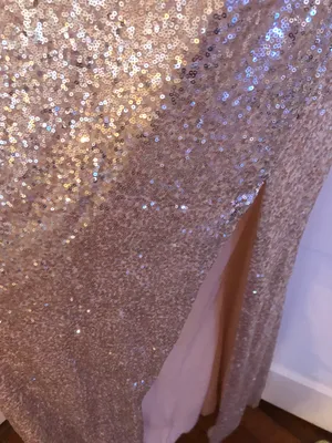 Windsor Rose Gold Sequin Prom Dress thumbnail 3