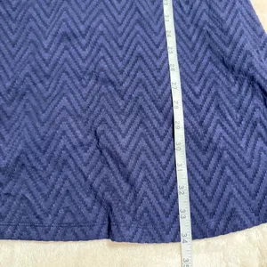 Mossimo‎ Supply Co Womens Navy Chevron Textured Fit and Flare Dress Large New thumbnail 12
