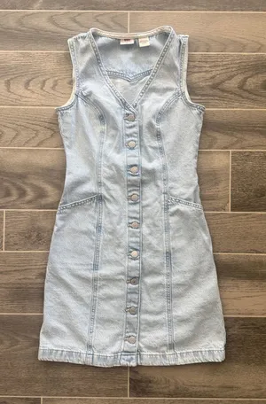 Levi’s Denim Dress Button-Up Mini thumbnail 1