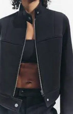 ZARA neoprene zip jacket thumbnail 1
