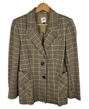 Cabi Pastime Plaid Blazer Jacket Size 4 Academia Career Business Fall‎ Preppy thumbnail 1