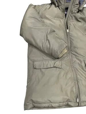 Lands End wms olive green petite hooded long winter parka coat sz M SKU 10-781 thumbnail 2