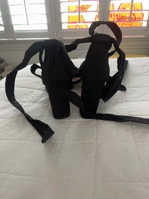Gianni Bini Black Tie Up Heels thumbnail 3