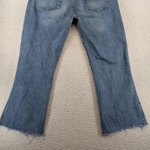 BKE Denim Trail Jeans Womens 30‎ Blue Cotton Bootcut Raw Hem USA Altered Cutoff thumbnail 6