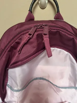 Under Armour Project Rock Brahma Backpack in maroon and pink thumbnail 5