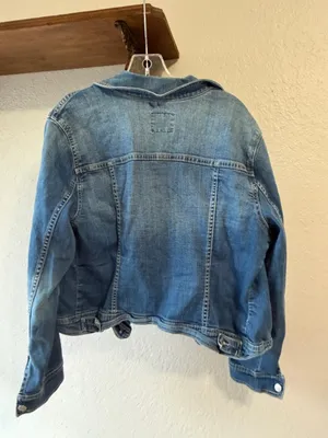 Classic Old Navy Jean Jacket Denim Jacket cottagecore teacher thumbnail 3
