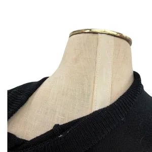 Lululemon Black Knit‎ Crewneck Sweater Raglan Logo Charm Size XS Small thumbnail 8