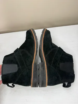 LLBean Old Port Black Suede Ankle Boot Sz 8 thumbnail 11