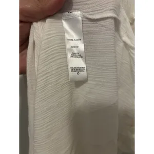 Juniors Size XL White Maxi Dress with Crochet Detail Bride Beach Sundress Thin thumbnail 5