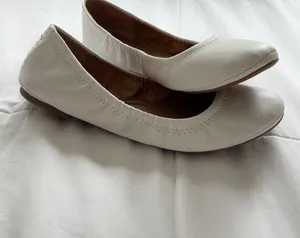 white ballet flats lucky brand thumbnail 1