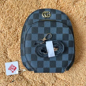 NWT Checkered Blue and Black crossbody bag thumbnail 6