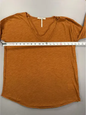 Free People | XS | Rust Sienna Snap Sleeve Tee thumbnail 4