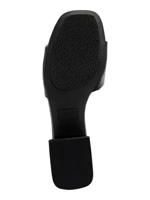 NWT Jones New York Womens Uniqua Block Heel Dress Sandals Black Crinkle 7.5M thumbnail 5