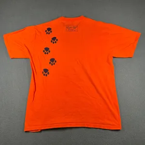 Vintage Auburn‎ Tigers T-shirt Russell Athletic Orange Medium SS Tiger Walk Tee thumbnail 7