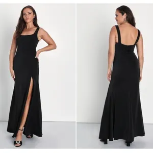 LULU's Prom Wedding Bridesmaid Elegant Classic Mermaid Trumpet Gown • X-Small thumbnail 3