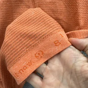 Lululemon Swiftly Short Sleeve Shirt Top Orange‎ Athletic Running Gym Women's 8 thumbnail 7
